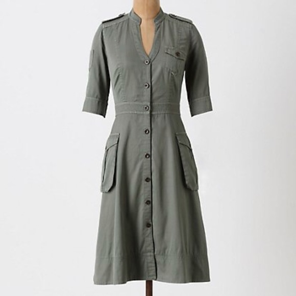 Anthropologie Dresses & Skirts - Anthropologie Maeve Cargo Mary Shirt Dress